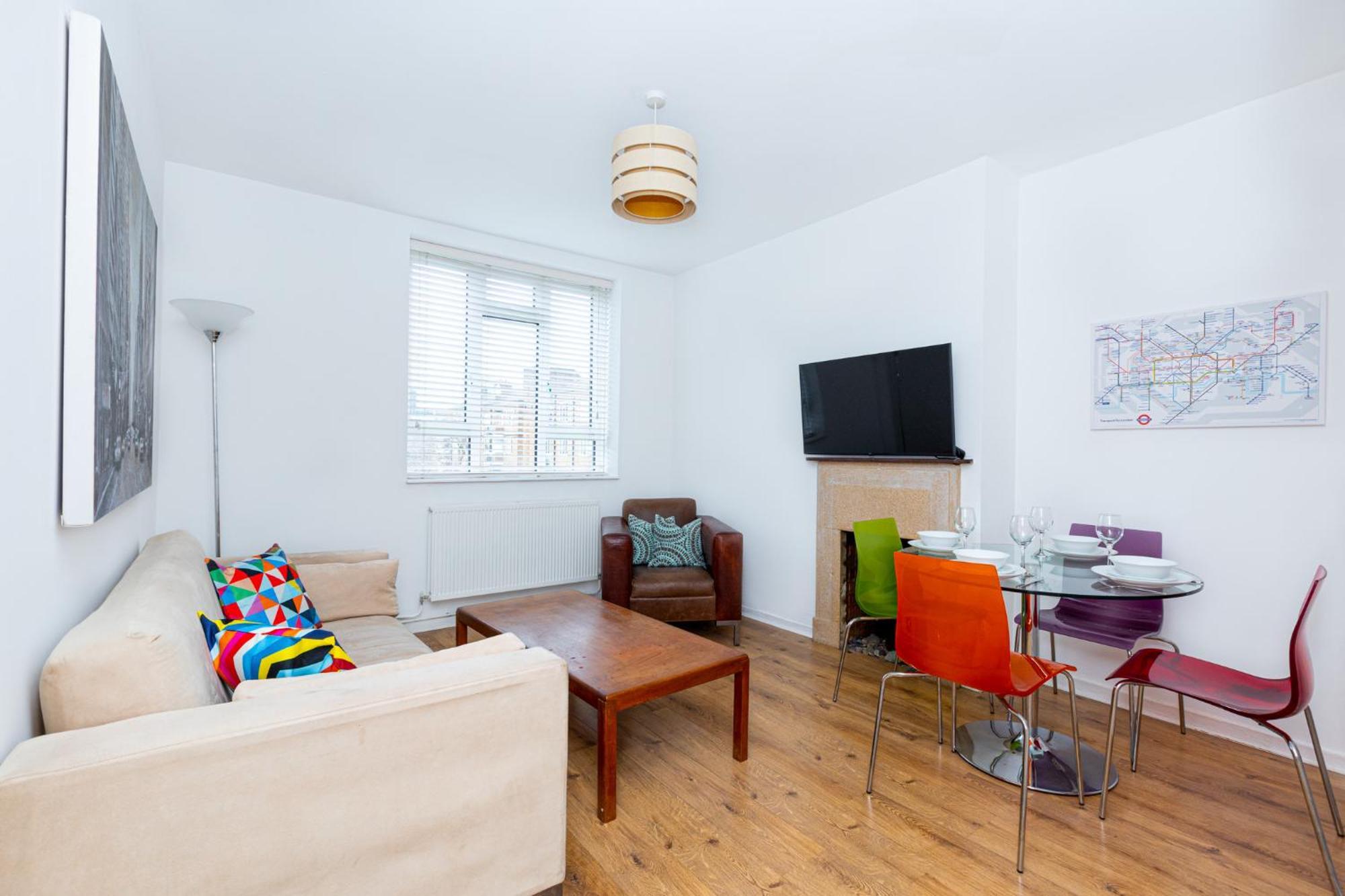 Bright Modern 1 Bedroom Flat, 5 Min To Vauxhall St Лондон Экстерьер фото